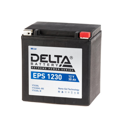 Аккумулятор для ИБП Delta Battery EPS, 175х130х166 мм (ВхШхГ),  необслуживаемый свинцово-кислотный,  12V/30 Ач, (EPS 1230)