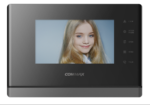 Монитор видеодомофона цветной CDV-70Y/VZ (черный)