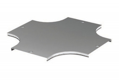 Крышка DKC S5 Combitech, Х-образн., 300х15х560 (ШхВхД), для металлических лотков, толщина: 0,8 мм, сталь, цинк-ламель