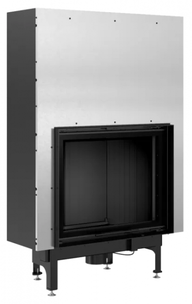 Фронтальная дровяная топка Kratki NADIA/13/G (гильотина) черная футеровка