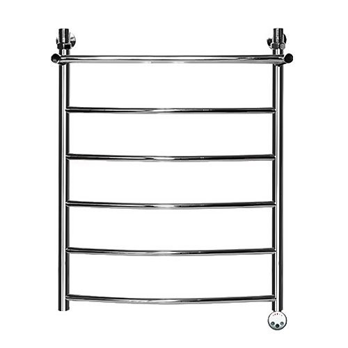 Электрический полотенцесушитель Ника ЛД/ВП Электрическая Лесенка Дуга/Верхняя Полка 80х60 -6 прав