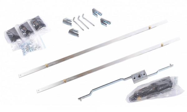 Комплект крепежа Eurolan D9000, 48U, для двери, цвет: чёрный