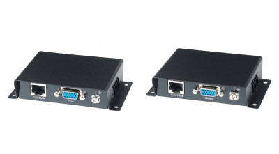 Комплект SC&T, RJ45, приёмник+передатчик, D-sub 15, (TTP111VGA)