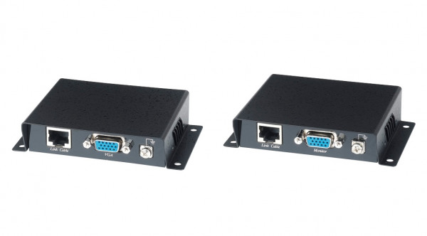 Комплект SC&T, RJ45, приёмник+передатчик, D-sub 15, (TTP111VGA)