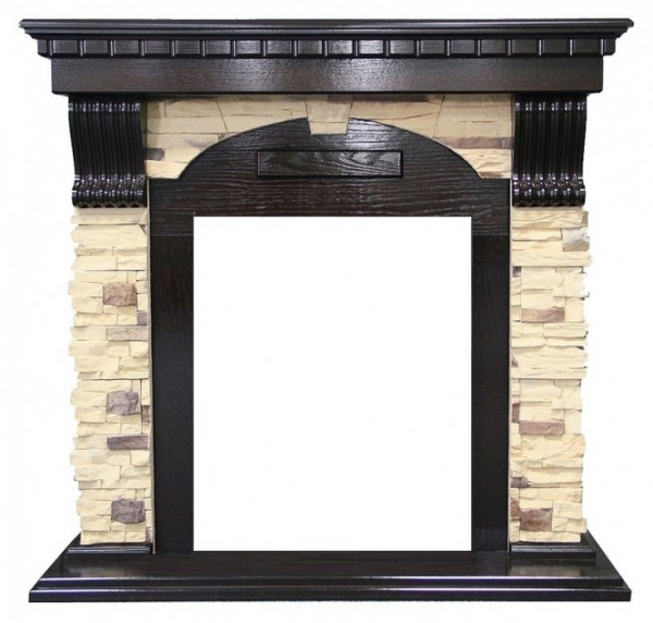 Широкий портал Dimplex Dublin арочный сланец (Венге)