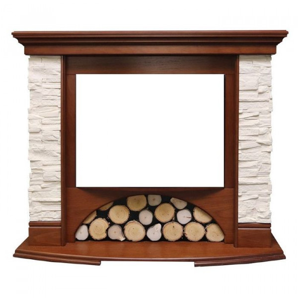 Широкий портал Royal Flame Village сланец бежевый под очаг Dioramic 25FX