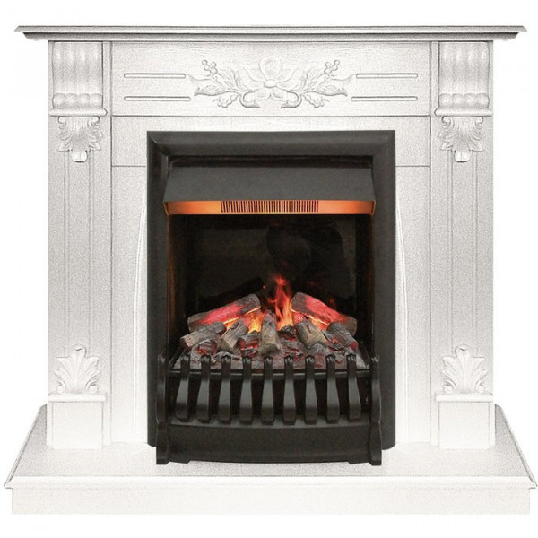 Электрокамин с классическим очагом 3D Real-Flame Ottawa STD/EUG WT с очагом 3D Oregan