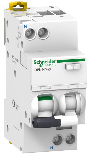 Устройство защитного отключения Schneider Electric Acti 9, тип: AC, 4 модуль, B класс, 1Р, 20А/30мА, 1 модуль ш = 9 мм + n левая (A9D55620)