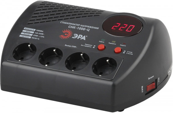 Стабилизатор напряжения ЭРА СНК-1000-Ц