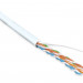 Кабель витая пара Hyperline, U/UTP, 4 пар., кат. 5е, проводник Ø 0,51мм, AWG24, LSZH (нг(A)-HF), 100МГц, 1м (бухта 305м), тип прокладки: внутри зданий, цвет: белый