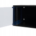Шкаф телекоммуникационный настенный Datarex, 19", 7U, 268х600х450 мм (ВхШхГ), дверь: стекло, боковая панель: сплошная съемная, разборный, цвет: чёрный