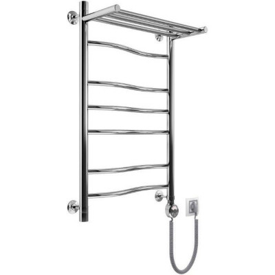 Электрический полотенцесушитель Маргроид Волна с полкой el 100*40