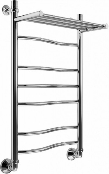 Электрический полотенцесушитель Маргроид Волна с полкой el 100*50