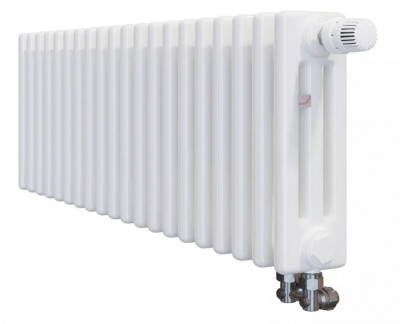 Стальной трубчатый радиатор 3-колончатый Zehnder Charleston Completto 3037/20/V001/RAL 9016
