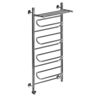 Электрический полотенцесушитель Ника ЛZ/ВП Электрическая Лесенка Зигзаг/Верхняя Полка 100х50 -4 лев