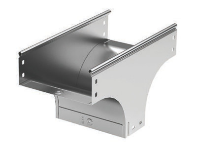 Ответвитель DKC S5 Combitech, Т-образн., вертикальный, 100х200 мм (ВхШ), длина: 360 мм, с перфорацией, для металлических лотков, толщина: 0,8 мм, сталь, покрытие: м. Сендзимира, с комплектом крепежа, меньшая длина 100мм