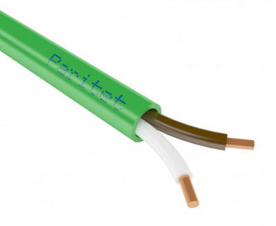 Кабель для систем передачи данных пониженной пожароопасности c низким дымо- и газовыделением, с низкой токсичностью продуктов горения. КСВВнг(А)-LSLTx 2х0,5
