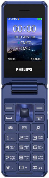 Телефон Philips Xenium E2601 Blue