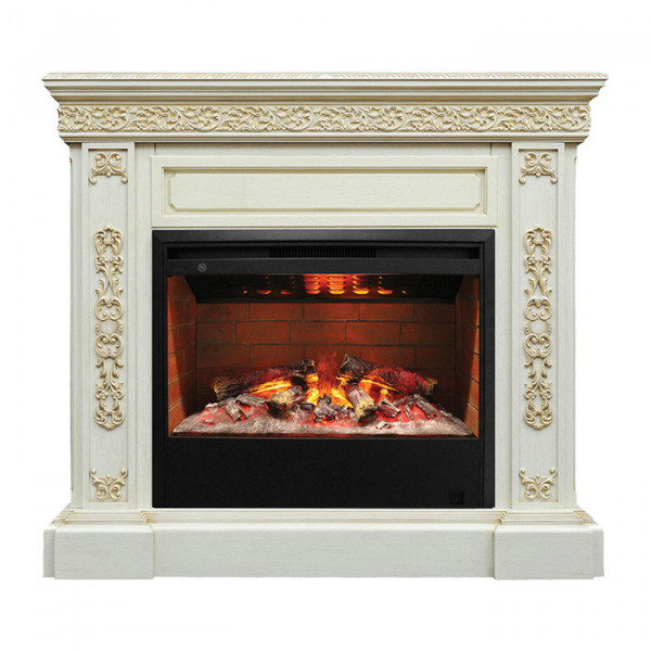 Электрокамин с широким очагом 3D Real-Flame Ekaterina 26 WT с очагом 3D Helios 26