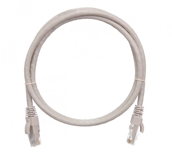 Шнур коммутационный Nikomax, кат. 6, неэкр., U/UTP, RJ45/8P8C, 250 МГц, d 6, 5м, LSZH, AWG24, серый, класс Е, (NMC-PC4UE55B-050-C-GY)