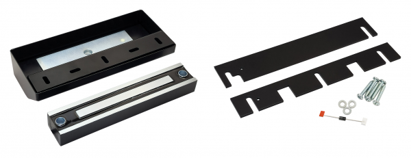 Влагозащищённый электромагнитный замок ALM-350FT (черный)