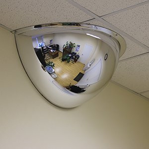 Зеркало купольное потолочное D=600х360 (1/2)