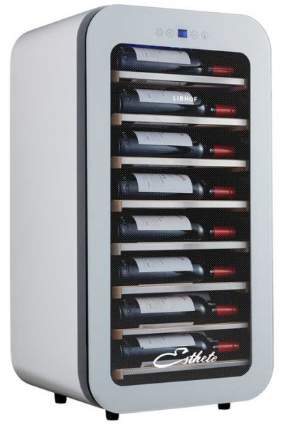 Отдельностоящий винный шкаф 22-50 бутылок Libhof ES-22 White