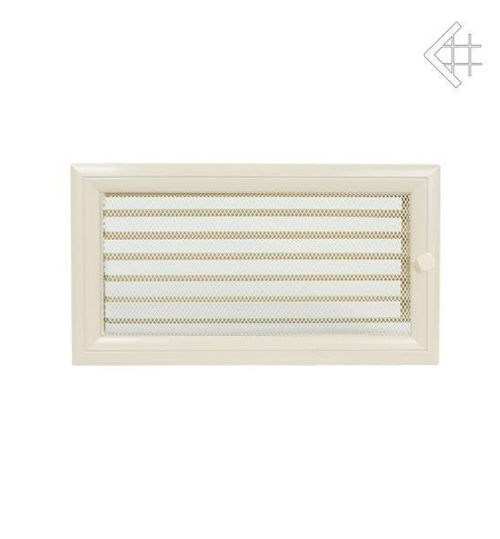 Вентиляционная решетка для камина Kratki 17х30 Оскар бежевая с жалюзи 30OKX