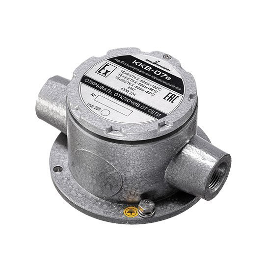 Коробка коммутационная взрывозащищенная проходная ККВ-07е-Ех-А-Р1-П-БК1