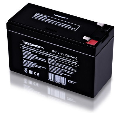 Аккумулятор для ИБП IPPON IPL, 151х65х93,5 мм (ВхШхГ),  необслуживаемый свинцово-кислотный,  12V/9 Ач, цвет: чёрный, (1361421)