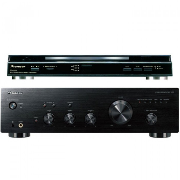 Комплект проигрыватель винила Pioneer PL-990 + стереоусилитель Pioneer A-20-K