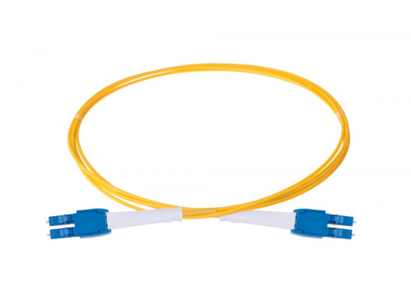 Коммутационный шнур оптический Eurolan HD Tight Buffer, Duplex LC/LC (UPC/UPC), OS2 9/125, LSZH (нг(A)-HF), 3м, цвет: жёлтый, (41B-S2-LC-LC-03)