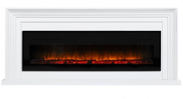 Линейный электрокамин Electrolux EFP/P-1600ULS с порталом Firelight Stretto Long белый