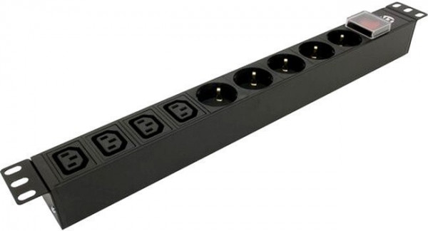 Блок розеток NT SOC.BR 230.10B-5S-4С13-С14 B