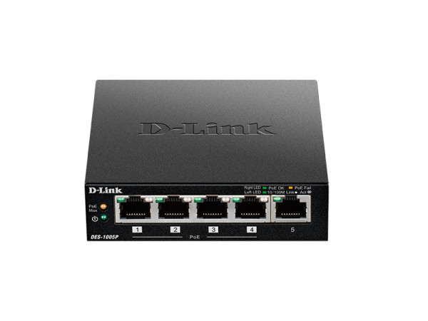 Коммутатор D-Link, DES-1005P/B1A