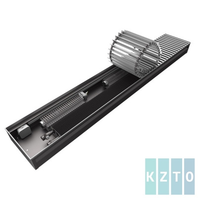 Внутрипольный конвектор длиной 1,1 м - 1,5 м КЗТО Бриз В 220V 260x120x1100