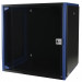 Шкаф телекоммуникационный настенный Datarex, 19", 12U, 490х600х450 мм (ВхШхГ), дверь: стекло, боковая панель: сплошная съемная, разборный, цвет: чёрный