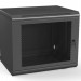 Шкаф телекоммуникационный настенный Hyperline TWL, 19", 9U, 500х600х300 мм (ВхШхГ), дверь: перфорация, боковая панель: сплошная несъемная, разборный, цвет: чёрный