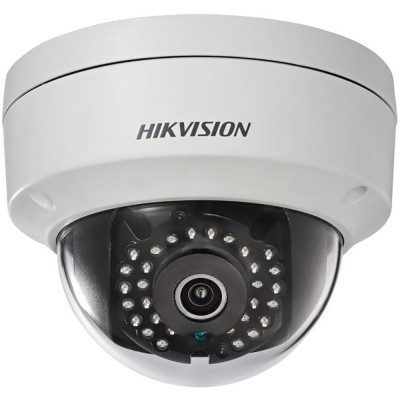 Сетевая IP видеокамера HIKVISION, купольная, улица, 1/2,8’, ИК-фильтр, цв: 0,028лк, фокус объе-ва: 6мм, цвет: белый, (DS-2CD2122FWD-IS (T) (6mm))