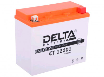 Аккумулятор для ИБП Delta Battery CT, 154х88х177 мм (ВхШхГ),  необслуживаемый свинцово-кислотный,  12V/20 Ач, (CT 12201)