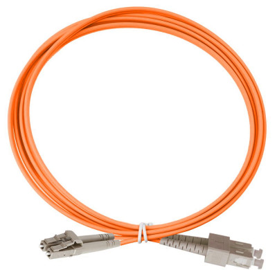 Коммутационный шнур оптический Eurolan Tight Buffer, Duplex SC/LC, OM2 50/125, LSZH (нг(A)-HF), 10м, цвет: оранжевый, (41F-20-SC-LC-10)