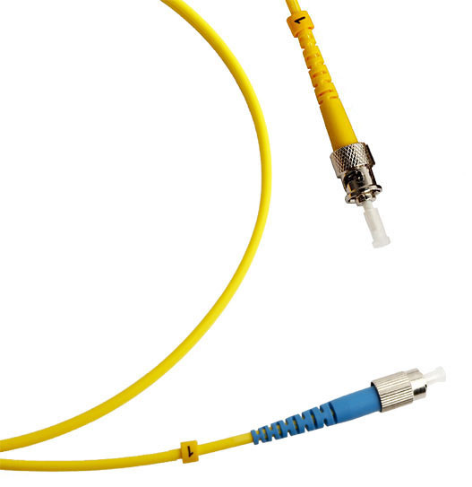 Коммутационный шнур оптический Hyperline, Simplex FC/ST (UPC), OS2 9/125, LSZH, Ø 2мм, 10м, цвет: жёлтый, (FC-S2-9-FC/UR-ST/UR-H-10M-LSZH-YL)