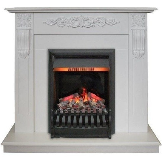 Электрокамин с классическим очагом 3D Real-Flame Dominica STD/EUG WT с очагом 3D Oregan