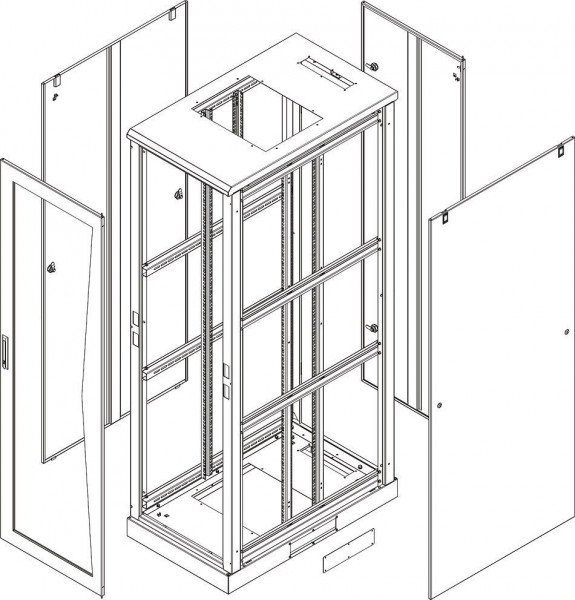 Каркас напольного шкафа TLK TFR-426060-XXXX-GY