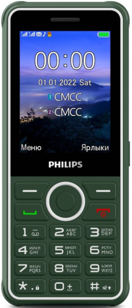 Телефон Philips Xenium E2301 Green