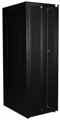 Шкаф серверный напольный Datarex, IP20, 47U, 2232х800х1000 мм (ВхШхГ), дверь: двойная распашная, перфорация, задняя дверь: перфорированная стенка, боковая панель: сплошная съемная, разборный, цвет: чёрный, (DR-753641)