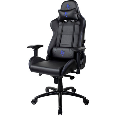 Кресло компьютерное игровое Arozzi Verona Signature Black PU - Blue Logo