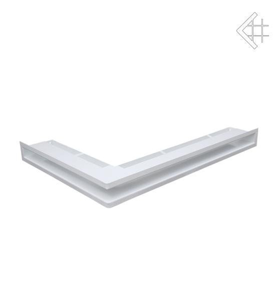 Вентиляционная решетка для камина Kratki Люфт угловая правая белая 60 LUFT/NP/60/45S/B