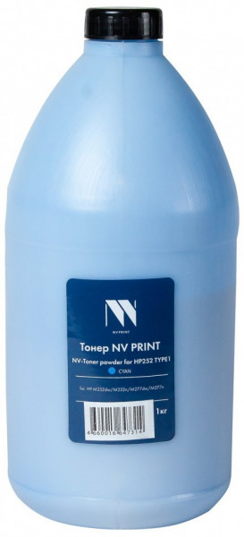 Тонер NV Print 252-PR-1KGC Cyan