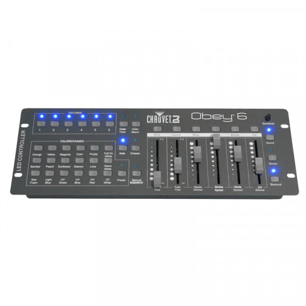 Компактный контроллер для RGBAWUV-приборов Chauvet Obey 6